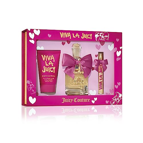Juicy Couture Viva La Juicy 3 Piece Gift Set, Gift for Valentine's Day, 3.4 fl. oz